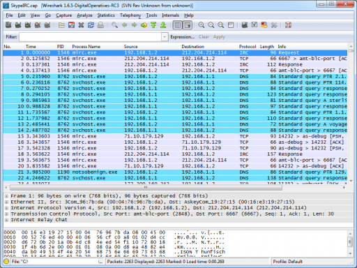 PAINT Wireshark